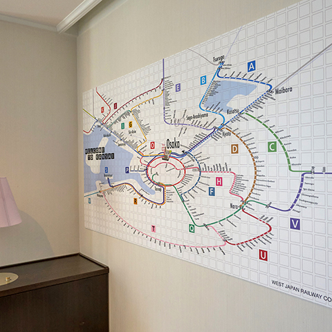  &lt;b&gt;近畿エリアの路線図パネル&lt;/b&gt;