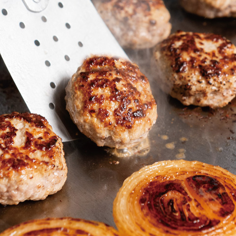 ［ランチ限定］ハンバーグステーキ　ポルチーニ茸のクリームソース