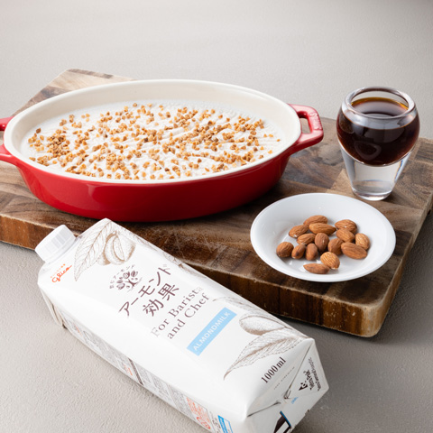 洋風豆腐 アーモンドミルクのババロア