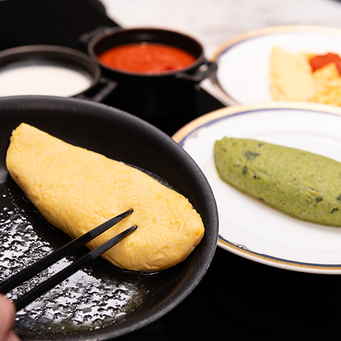 平飼い卵を使ったオムレツ3種