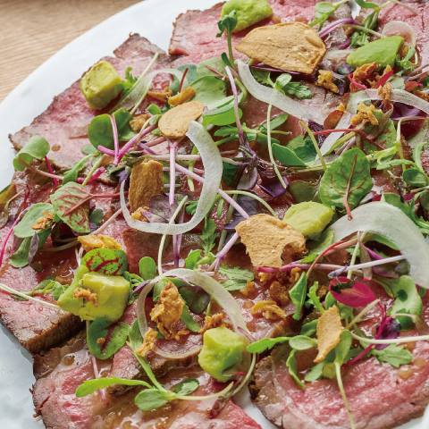 国産牛肉のコールドビーフサラダ