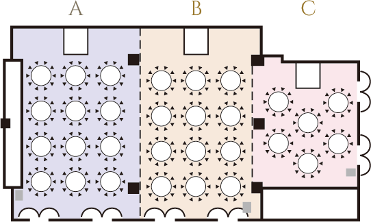 正餐形式（着席スタイル）