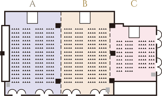 シアター形式（イスのみ）